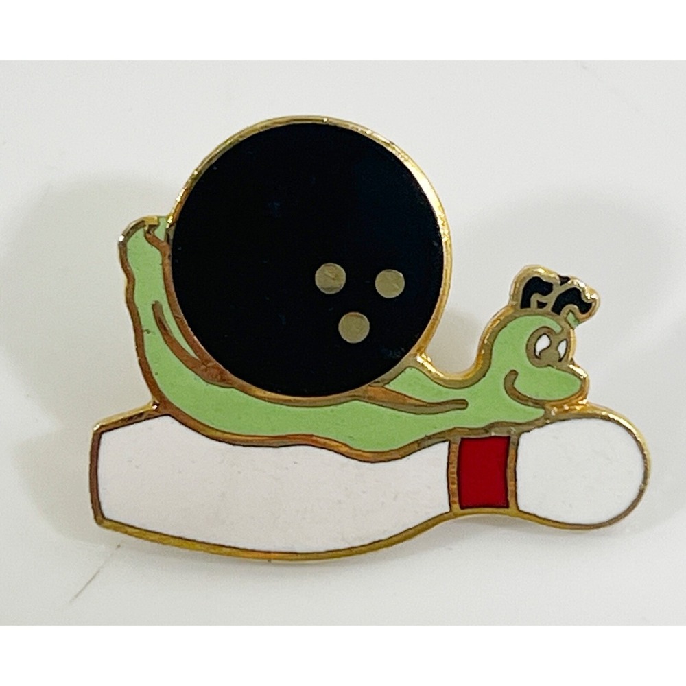 Bowling Ball Sports Animal Bowling Lapel Hat Pin